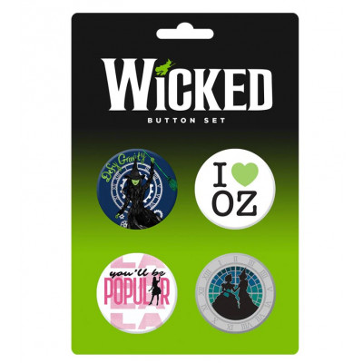 Wicked Illustrated Button Set